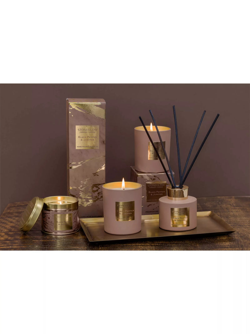 Stoneglow Black Pepper & Juniper reed diffuser 120ml, UK version