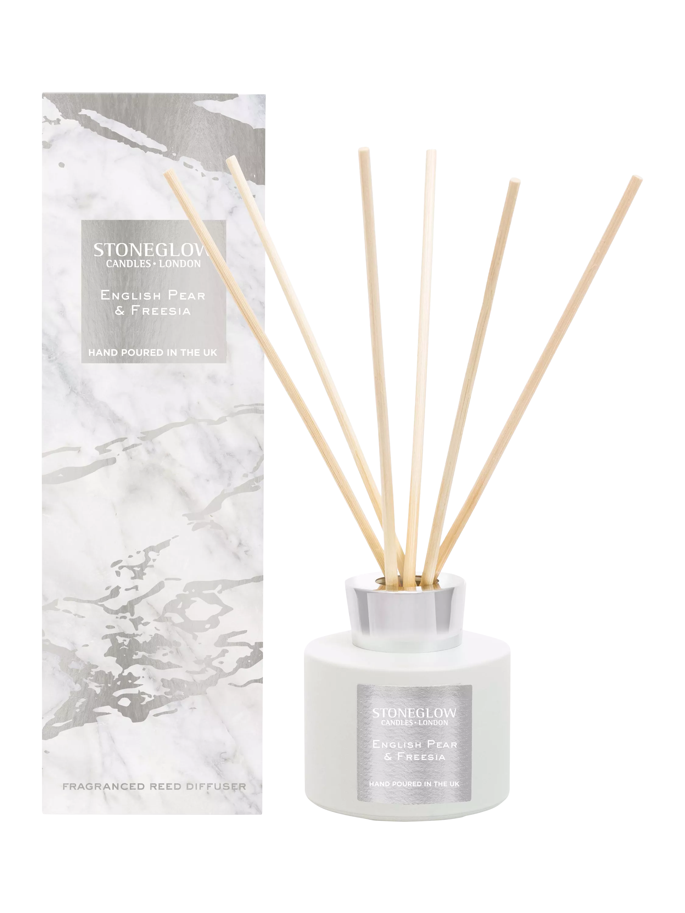 Stoneglow English Pear & Freesia reed diffuser 120ml, UK version