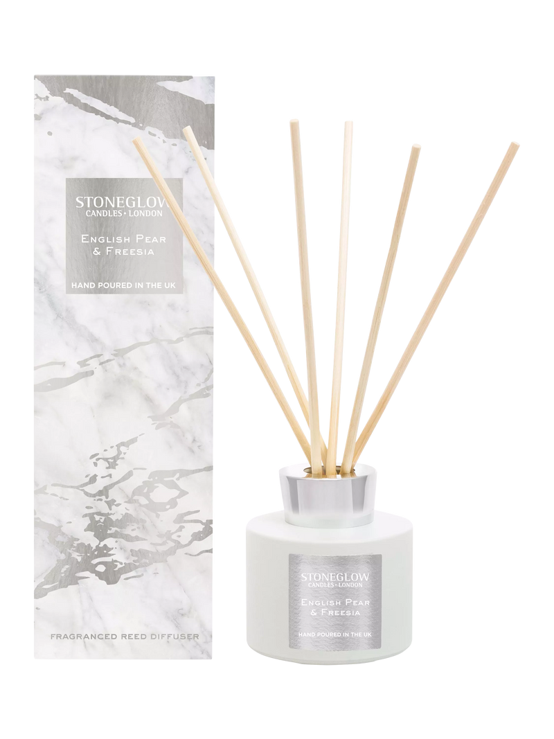 Stoneglow English Pear & Freesia reed diffuser 120ml, UK version