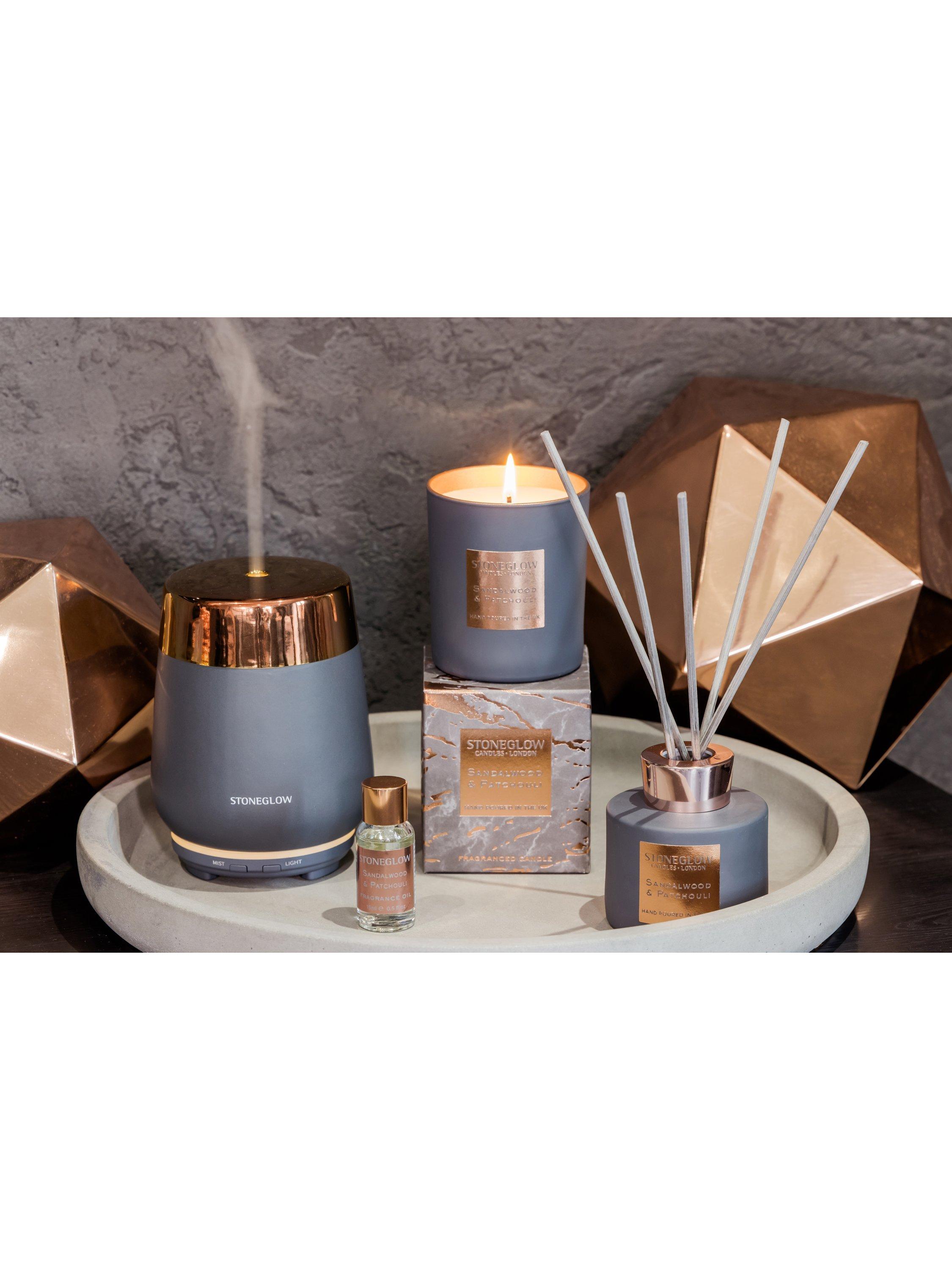 Stoneglow sandalwood and patchouli reed diffuser 120ml, UK version
