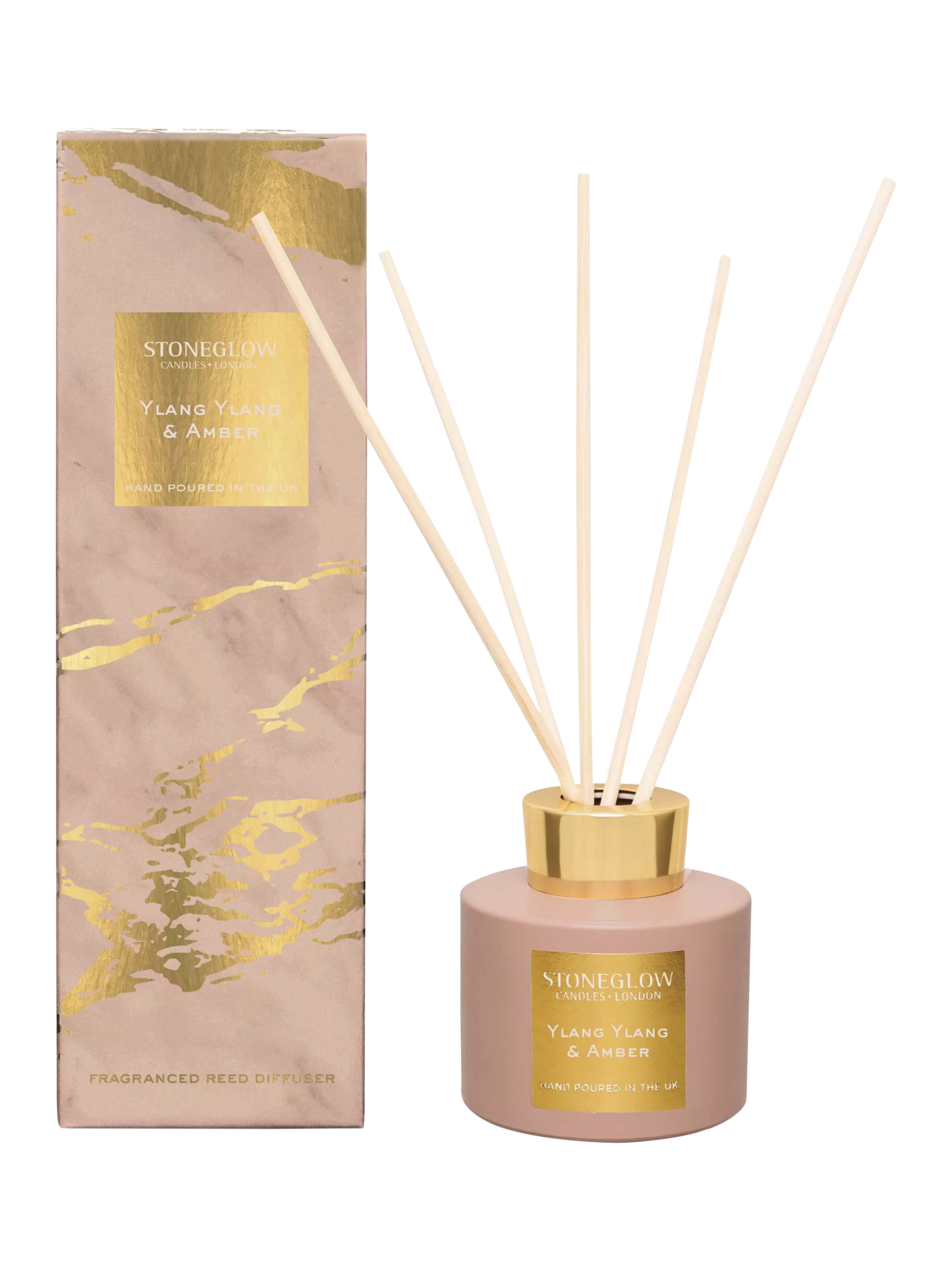 Stoneglow Luna Ylang Ylang & Amber reed diffuser 120ml (British brand)