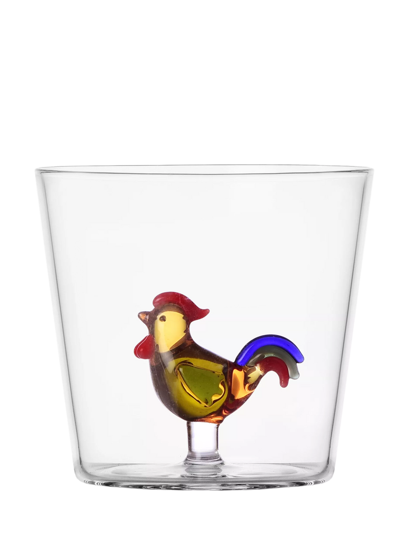 Ichendorf Milano rooster glass tumbler 350ml (British brand)