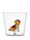 Ichendorf Milano glass tumbler golden retriever design 350ml - British product