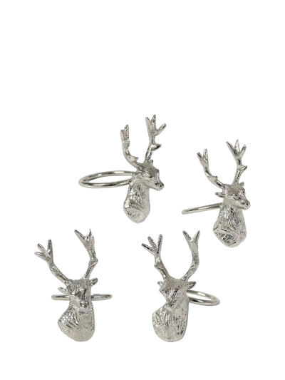 John Lewis Culinary Concepts Stag Napkin Rings Set of 4- Buy online at McGrocer