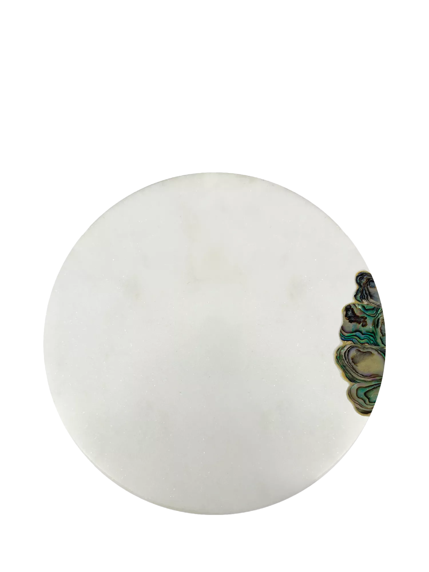 Culinary Concepts white marble mother of pearl serving board 28cm (British brand)