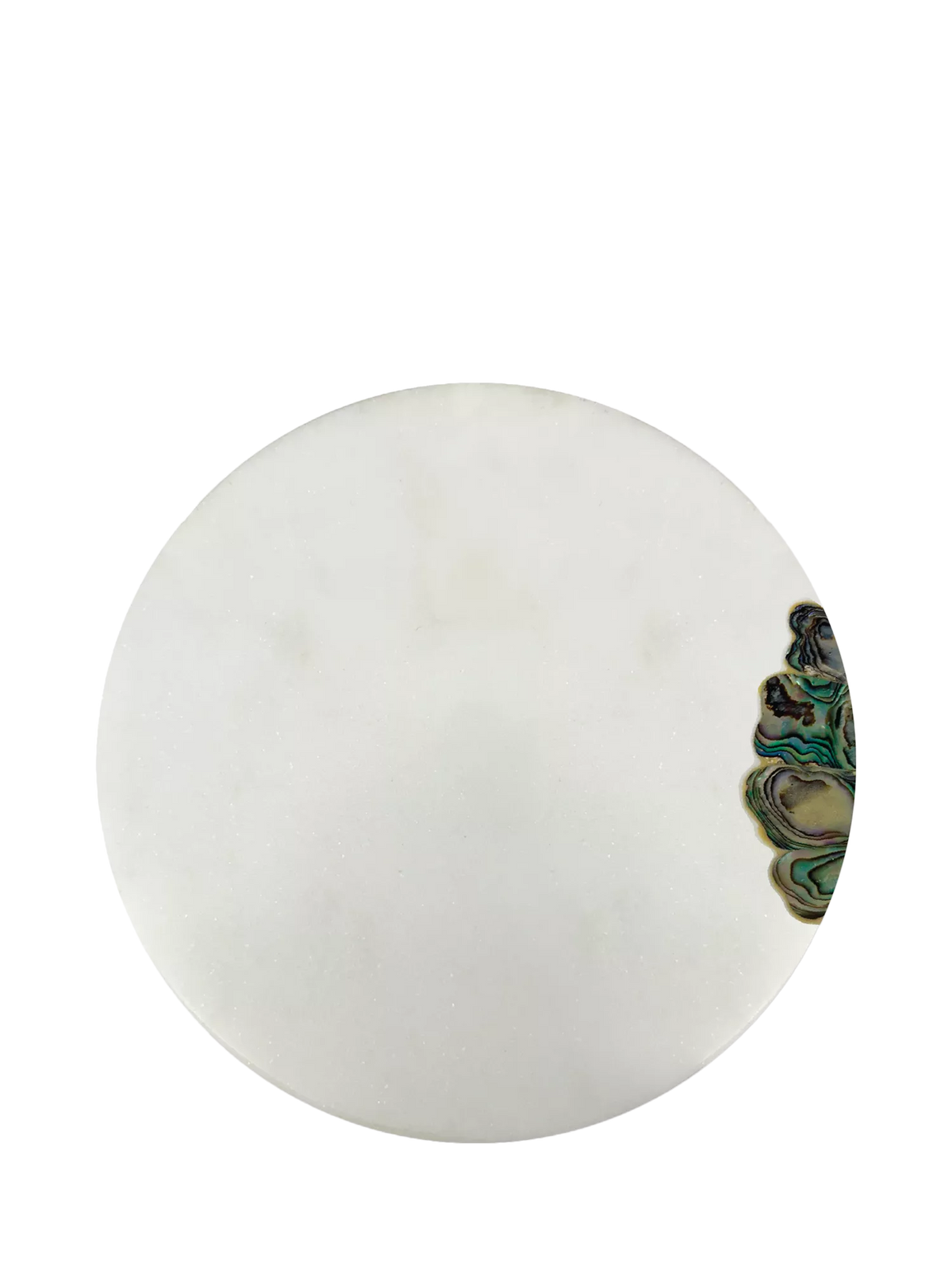 Culinary Concepts white marble mother of pearl serving board 28cm (British brand)