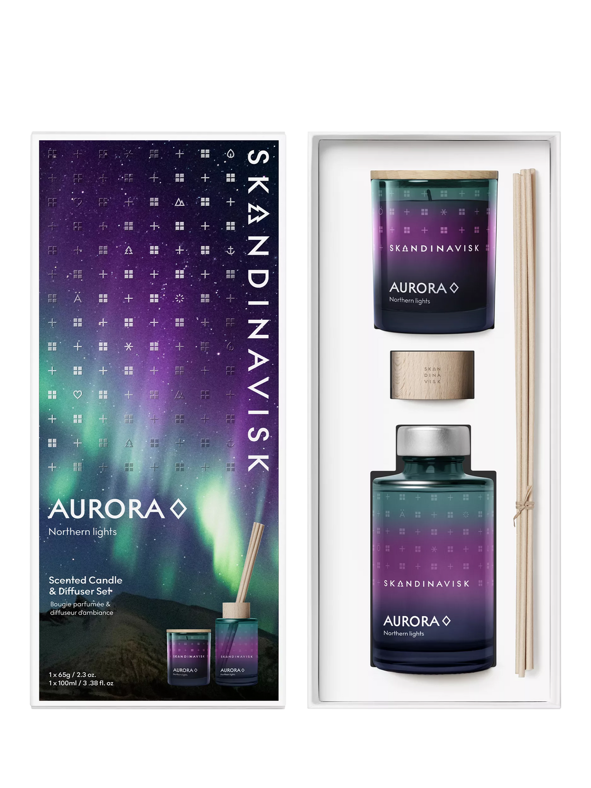 SKANDINAVISK Aurora home fragrance gift set, imported from the UK