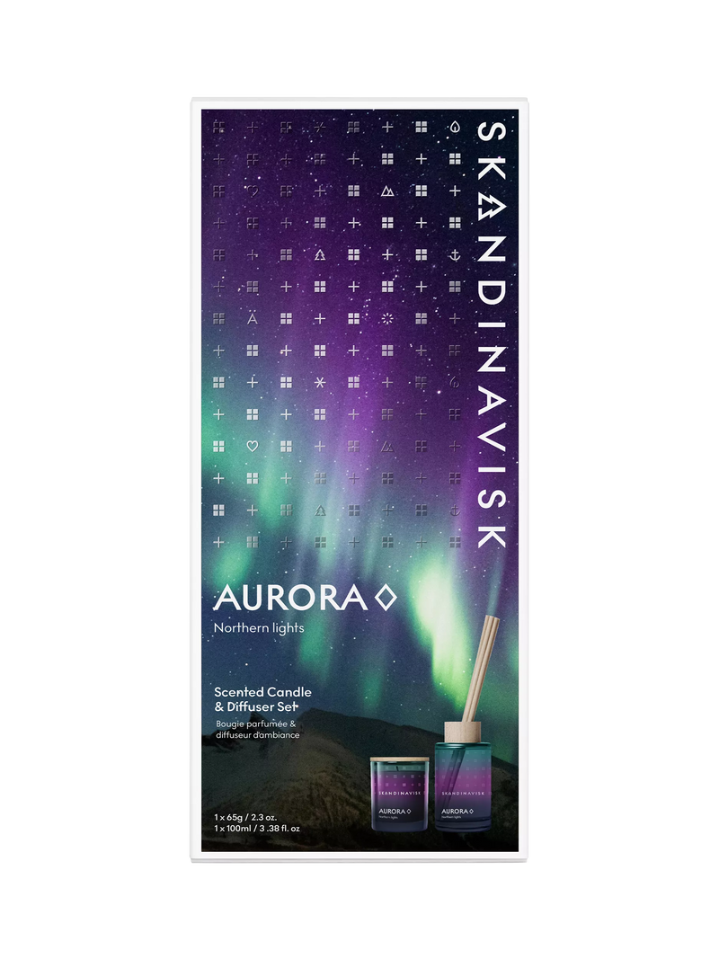 SKANDINAVISK Aurora home fragrance gift set, imported from the UK