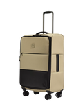 Antler Soft Stripe 2.0 Expandable 4-Wheel Suitcase, 69cm, Sand