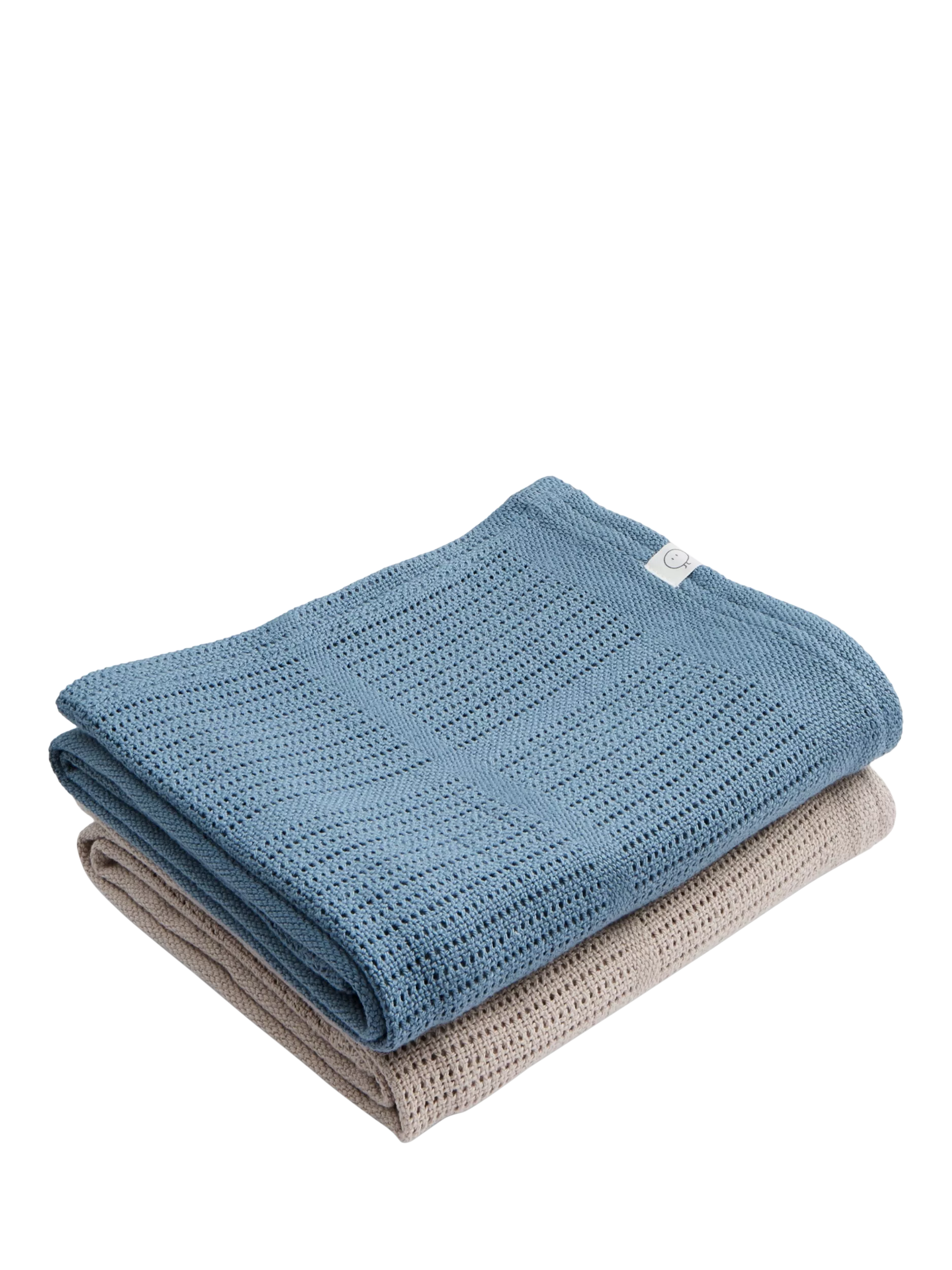 MORI baby cotton bamboo cellular blanket pack of 2 (British brand)