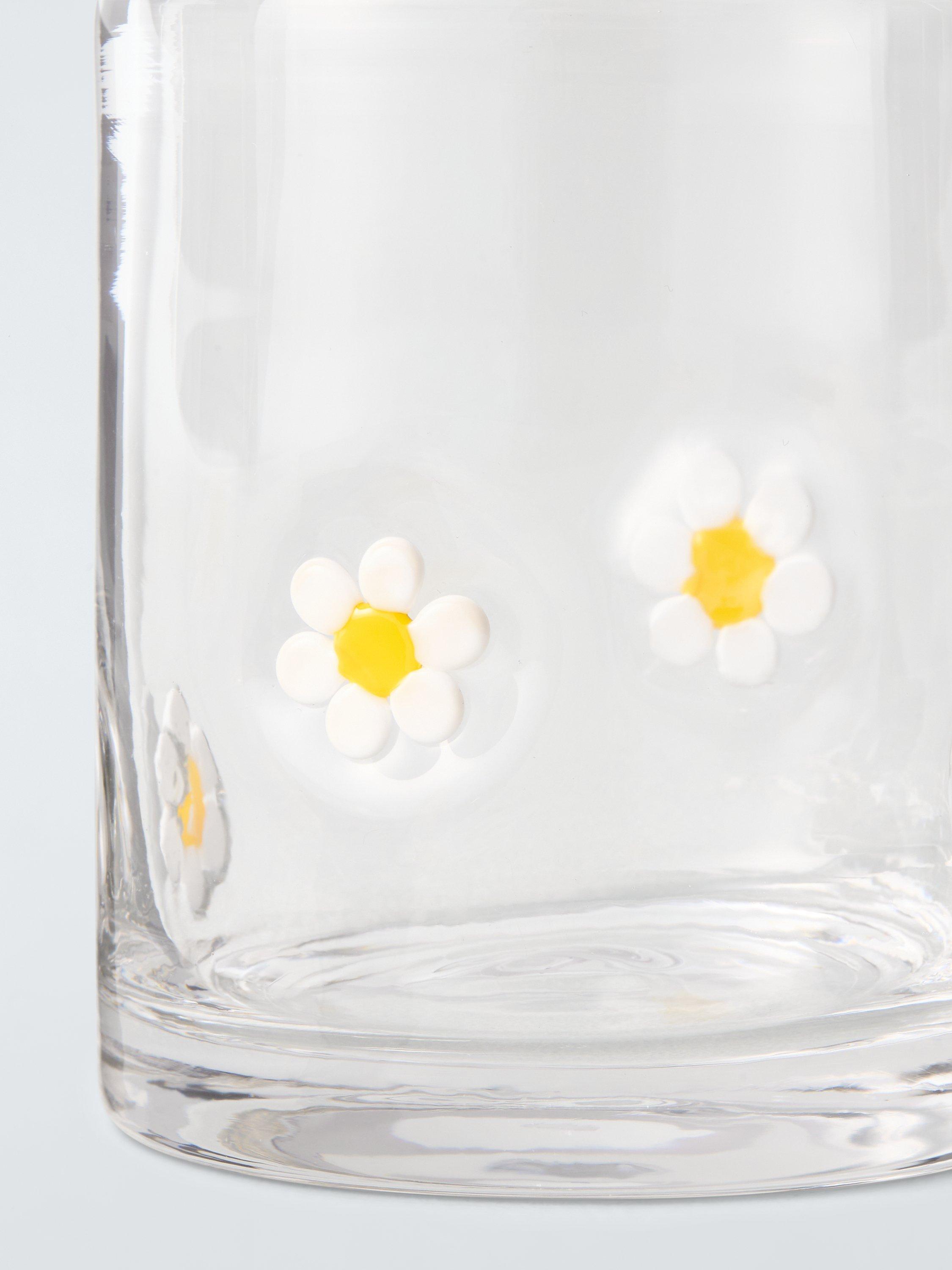 John Lewis Daisy Icon clear glass tumbler 375ml, imported from the UK