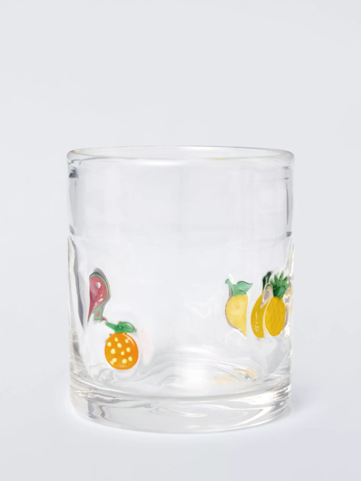 John Lewis Mixed Fruits Icon glass tumbler 375ml - British product