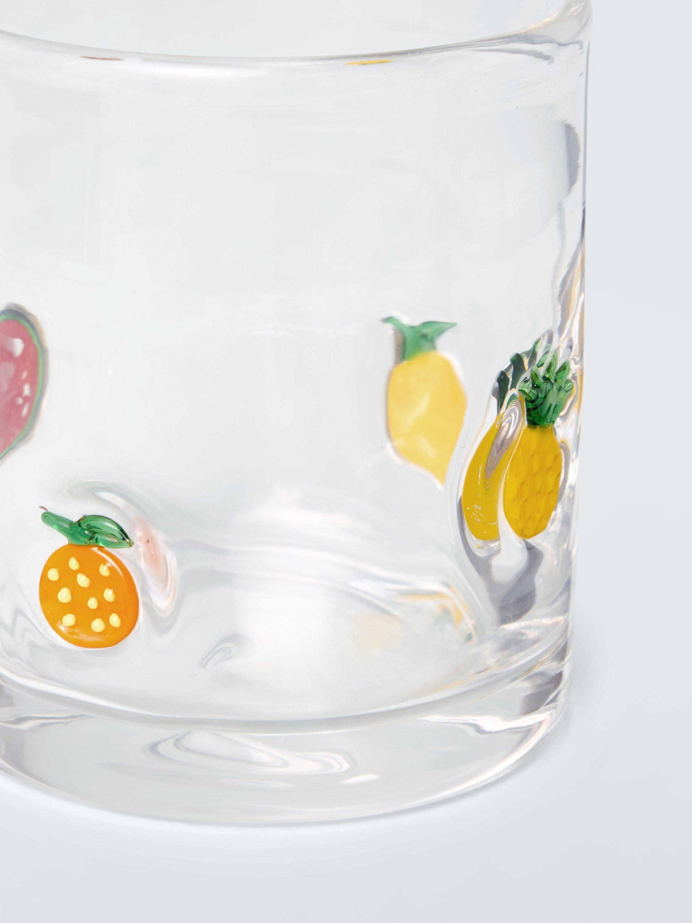 John Lewis Mixed Fruits Icon glass tumbler 375ml - British product