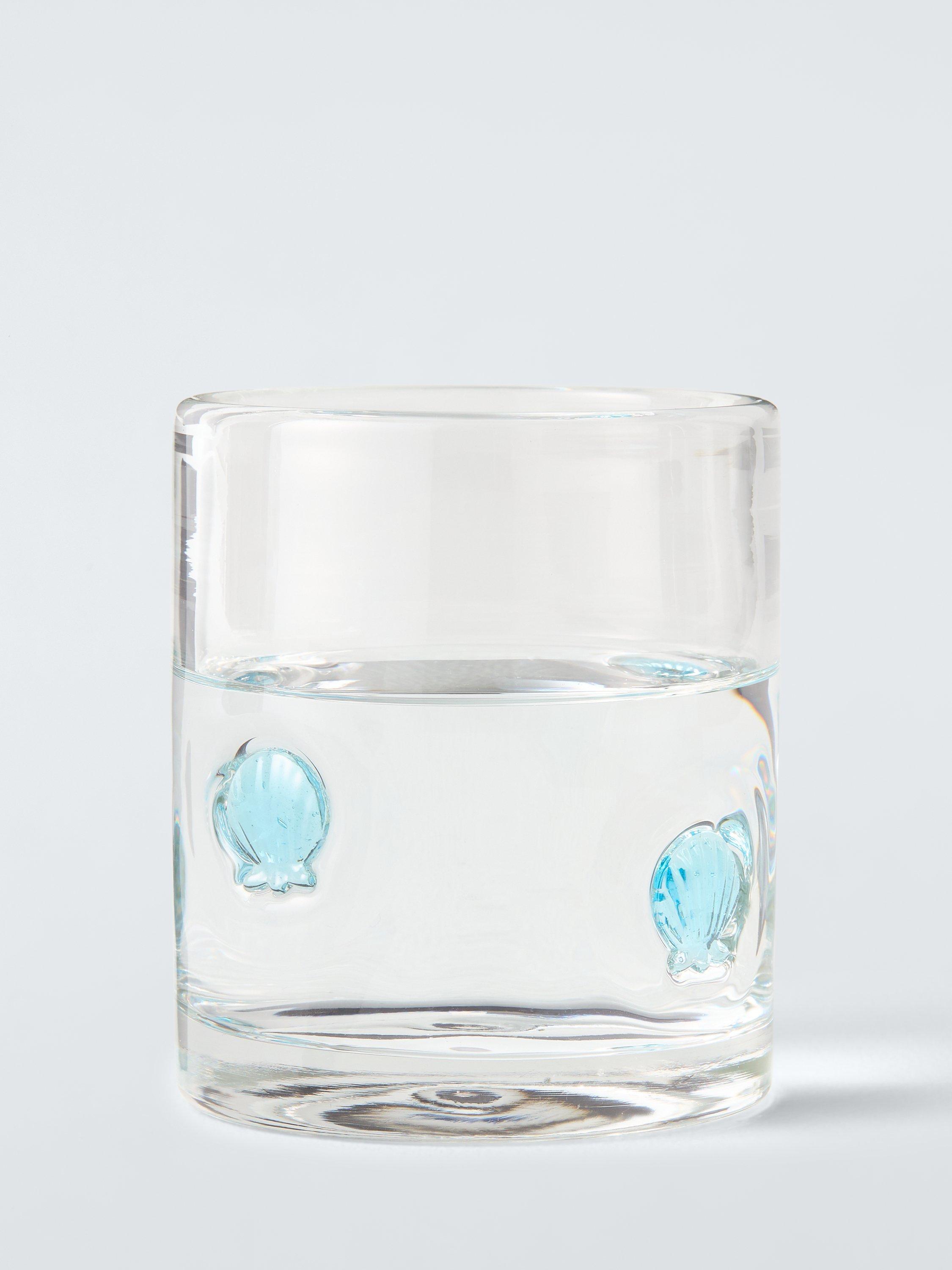 John Lewis scallop shell glass tumbler 375ml, imported from the UK