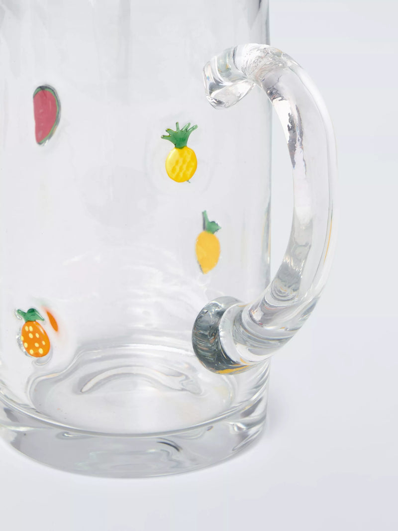John Lewis Mixed Fruits Icon glass jug 1.3L - British product