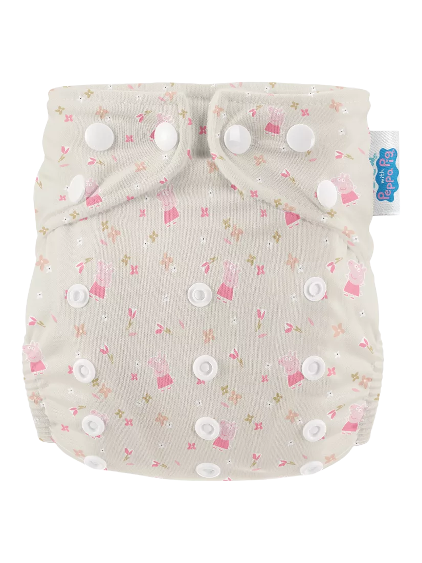 Modern Cloth Nappies reusable nappy Peppa Floral one size (British brand)