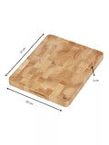 Tala rectangular rubber wood end grain chopping board 37cm, imported from the UK
