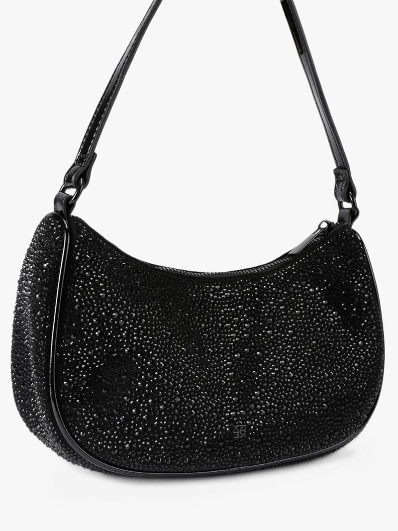 Miss KG black embellished shoulder bag - British product