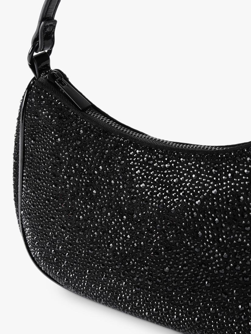 Miss KG black embellished shoulder bag - British product