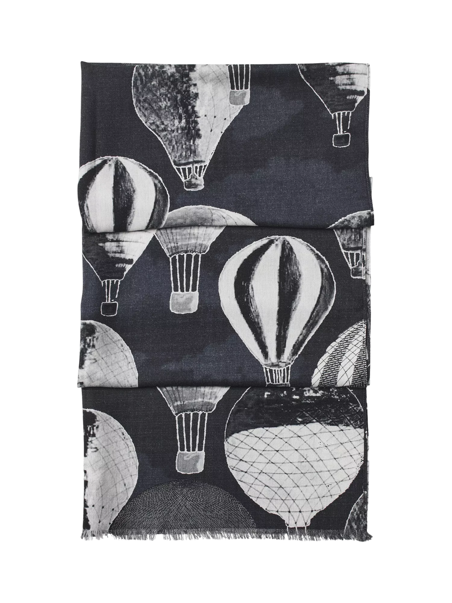 Aspinal of London printed wool scarf, imported from the UK