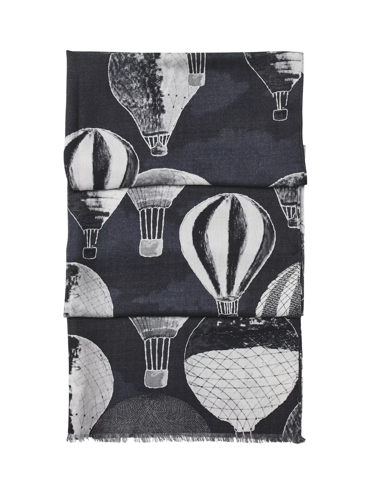 Aspinal of London printed wool scarf, imported from the UK