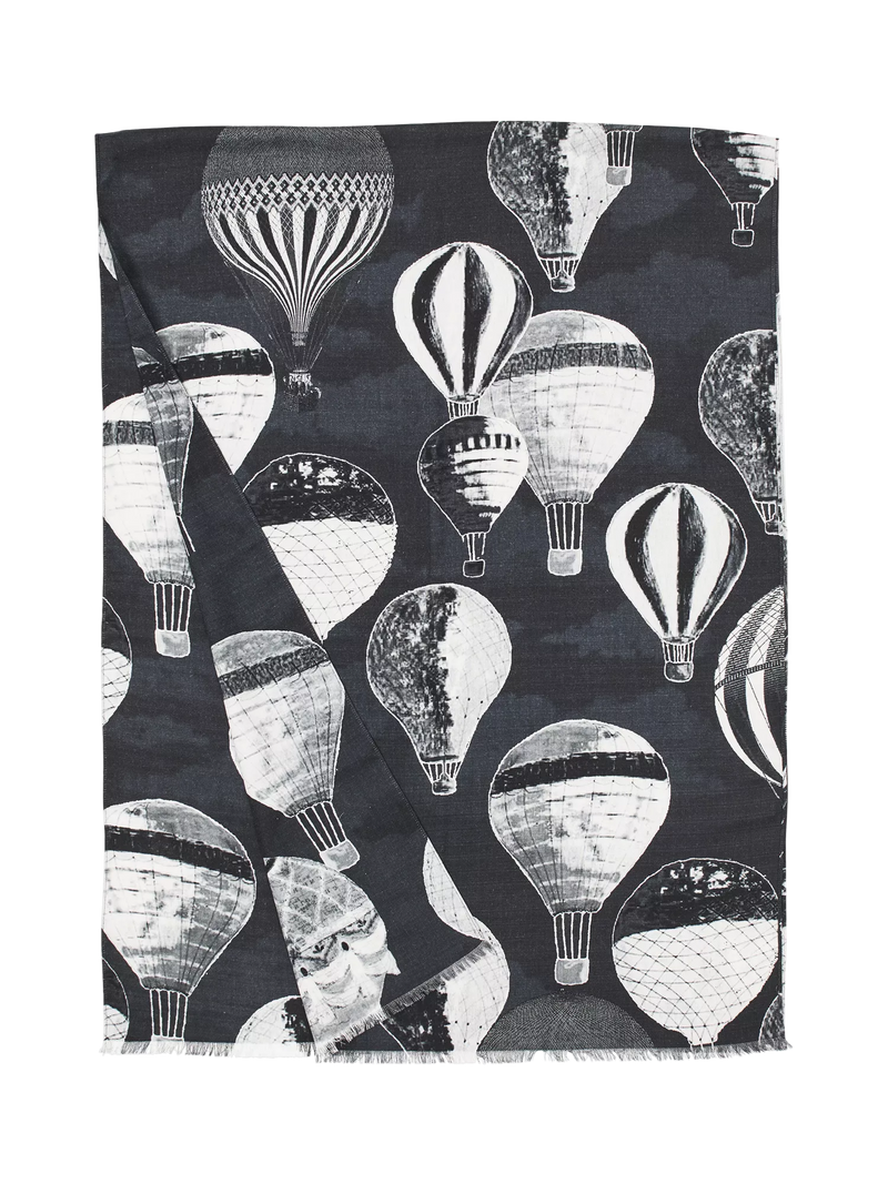 Aspinal of London printed wool scarf, imported from the UK
