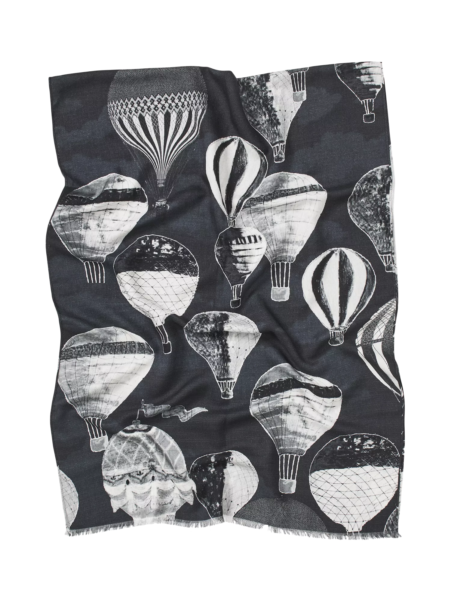 Aspinal of London printed wool scarf, imported from the UK
