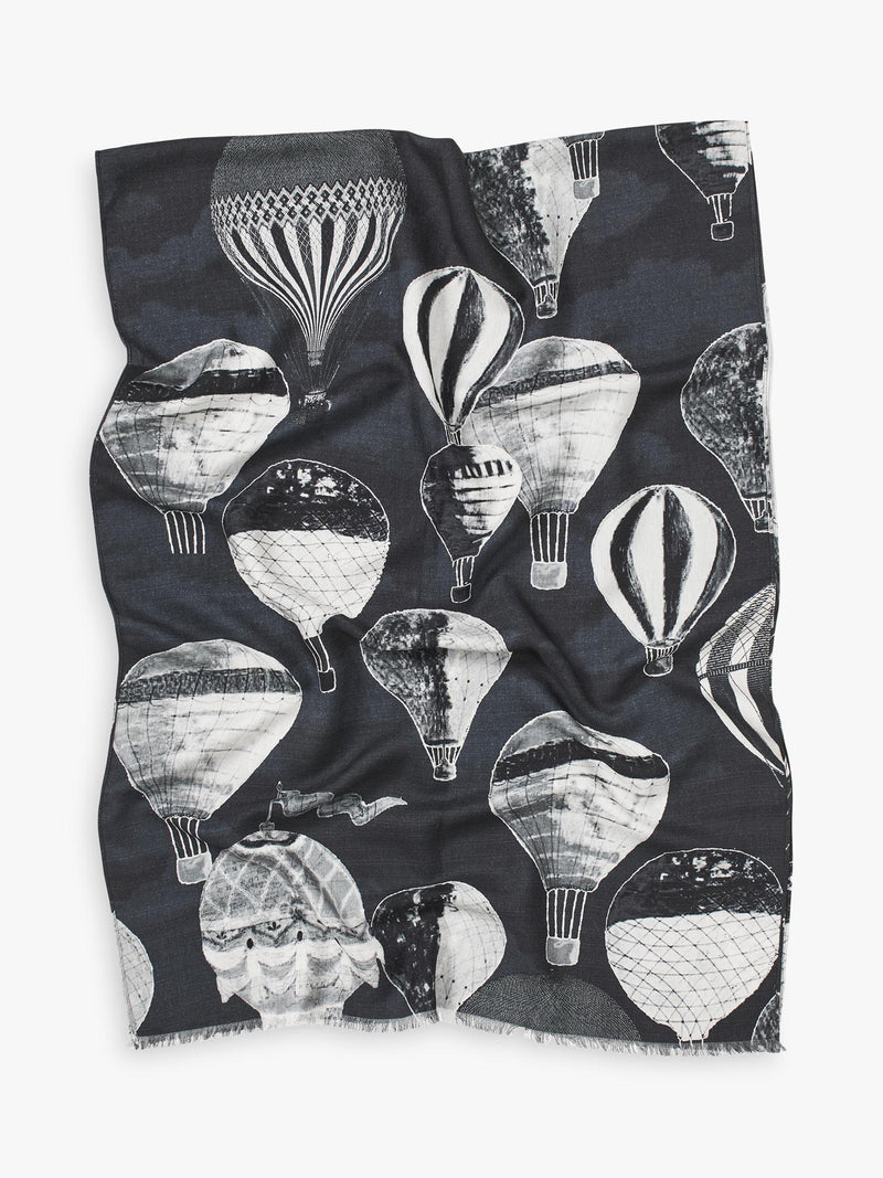 Aspinal of London printed wool scarf, imported from the UK