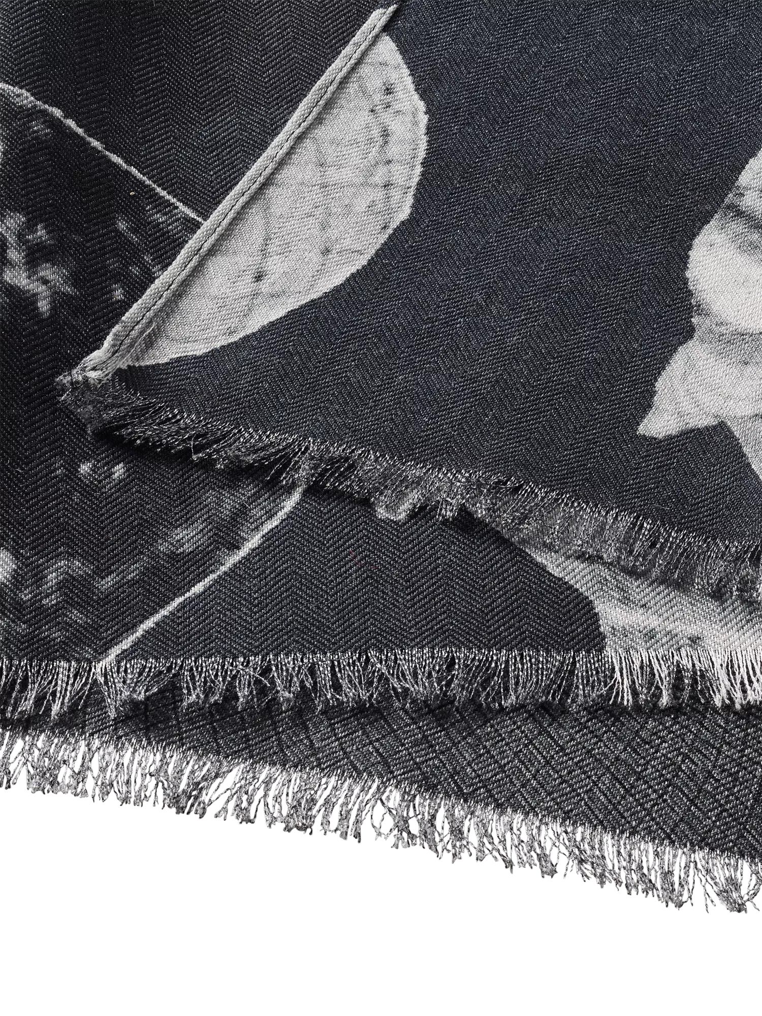 Aspinal of London printed wool scarf, imported from the UK