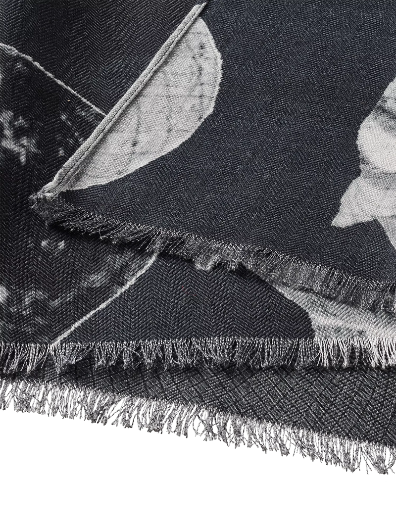 Aspinal of London printed wool scarf, imported from the UK
