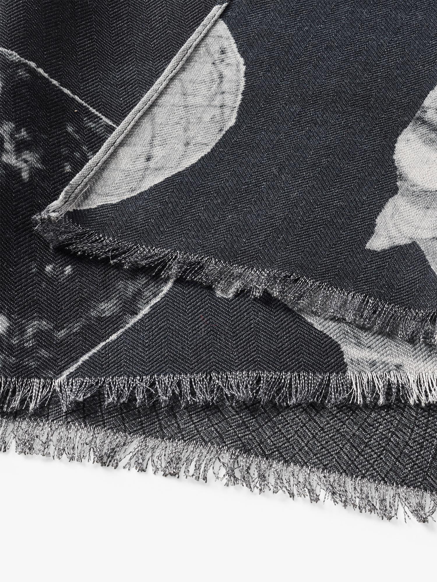 Aspinal of London printed wool scarf, imported from the UK