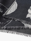 Aspinal of London printed wool scarf, imported from the UK