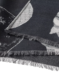 Aspinal of London printed wool scarf, imported from the UK