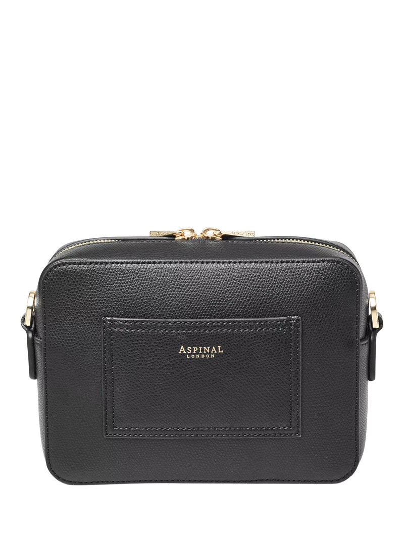 Aspinal of London crossbody camera bag black - British product