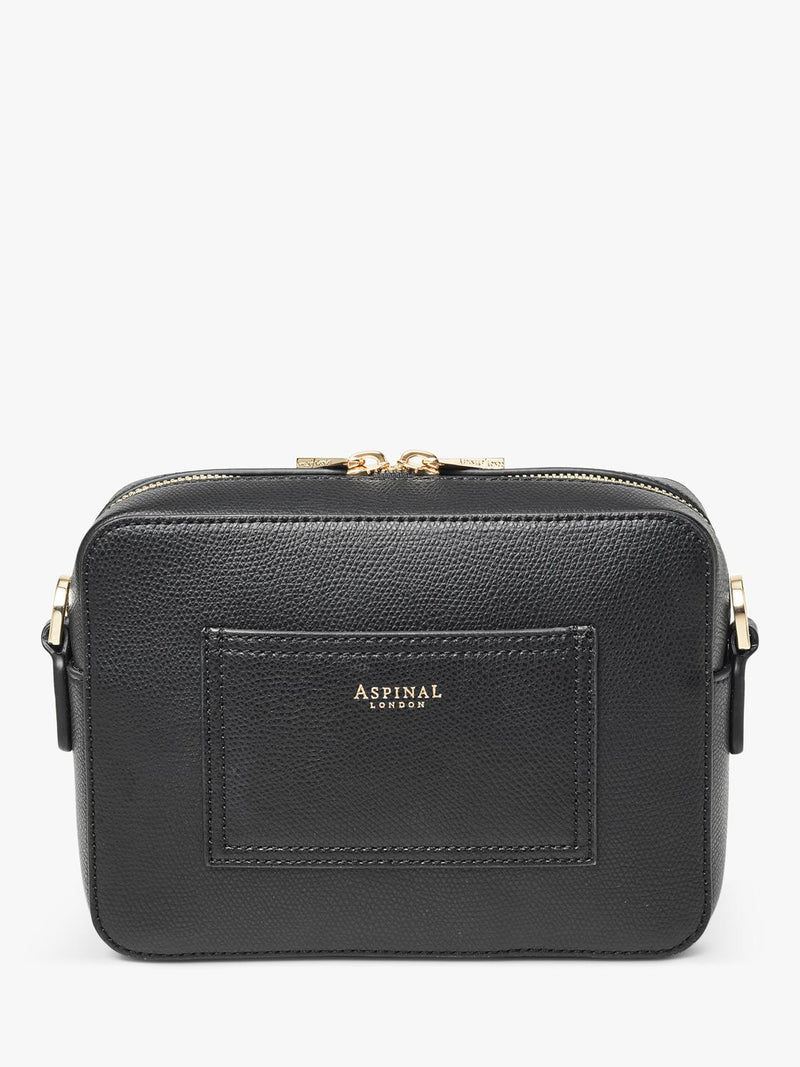 Aspinal of London crossbody camera bag black - British product