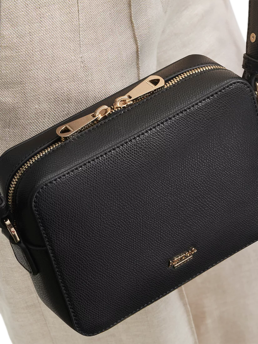 Aspinal of London crossbody camera bag black - British product