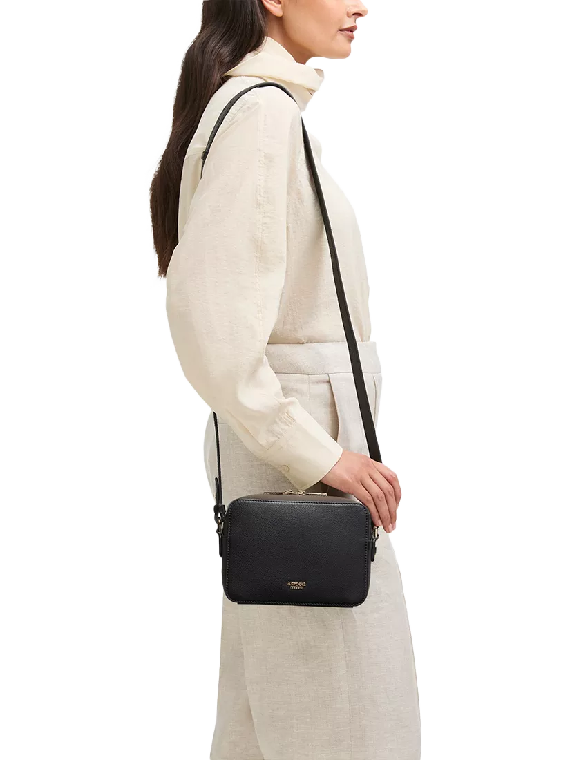 Aspinal of London crossbody camera bag black - British product