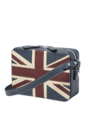 Aspinal of London leather crossbody camera bag with Union Jack design - British product