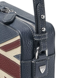 Aspinal of London leather crossbody camera bag with Union Jack design - British product