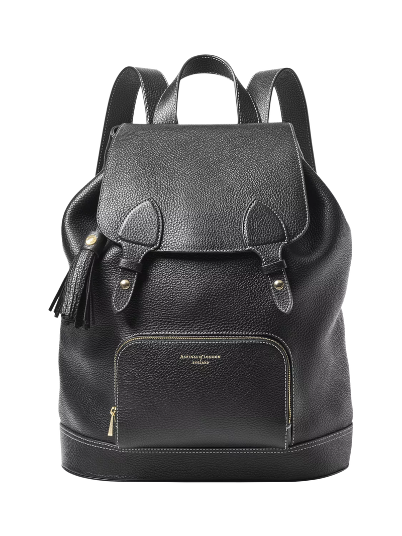 Aspinal of London Hudson leather backpack medium size (British brand)