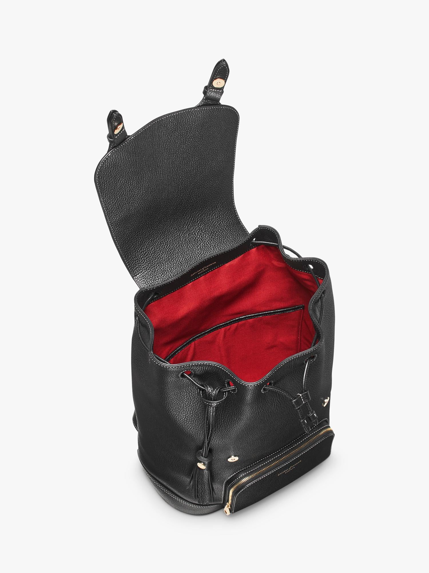 Aspinal of London Hudson leather backpack medium size (British brand)