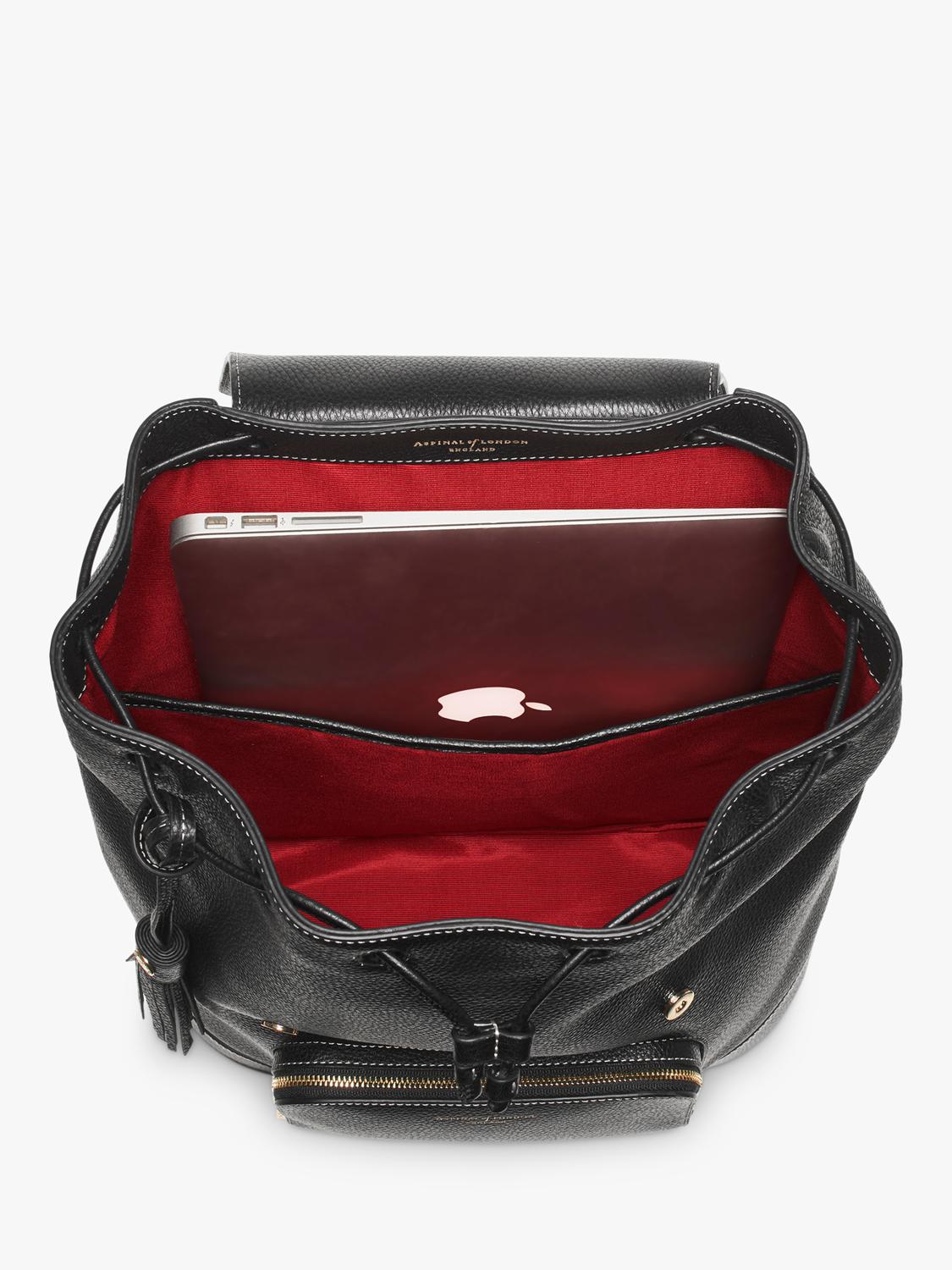 Aspinal of London Hudson leather backpack medium size (British brand)