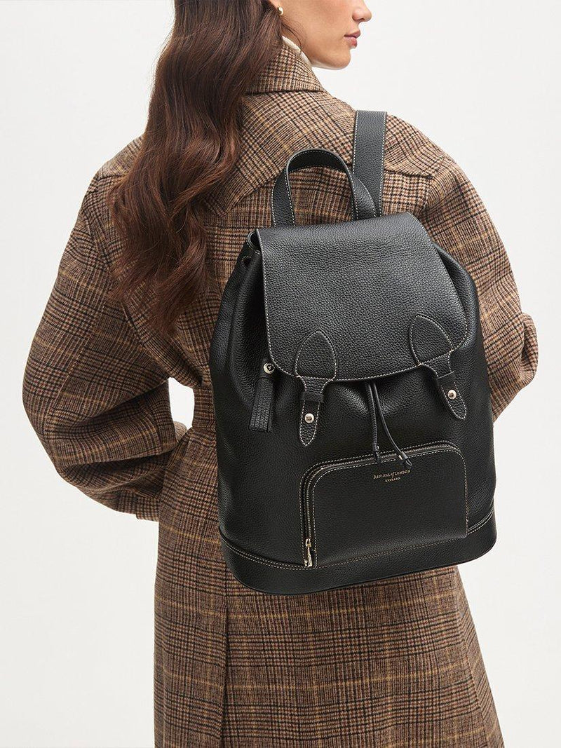 Aspinal of London Hudson leather backpack medium size (British brand)