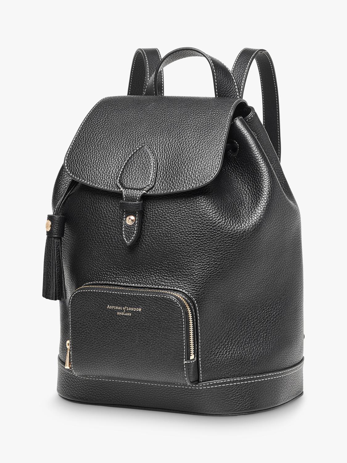 Aspinal of London Hudson small leather backpack, imported from the UK