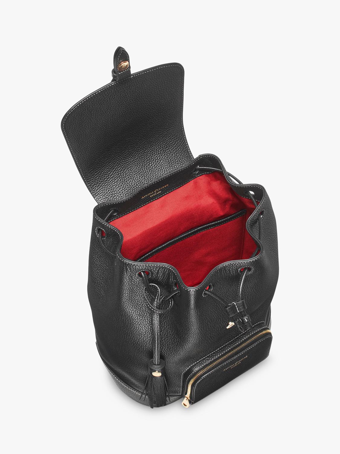 Aspinal of London Hudson small leather backpack, imported from the UK