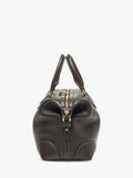 Aspinal of London dark brown pebble leather midi bag (British brand)