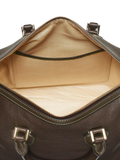 Aspinal of London dark brown pebble leather midi bag (British brand)