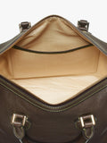 Aspinal of London dark brown pebble leather midi bag (British brand)