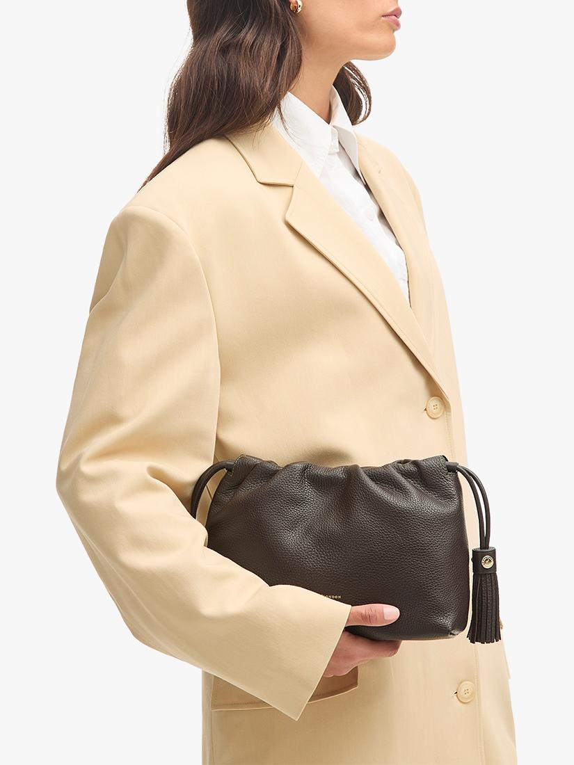 Aspinal of London Soho pebble leather large crossbody pouch - British product