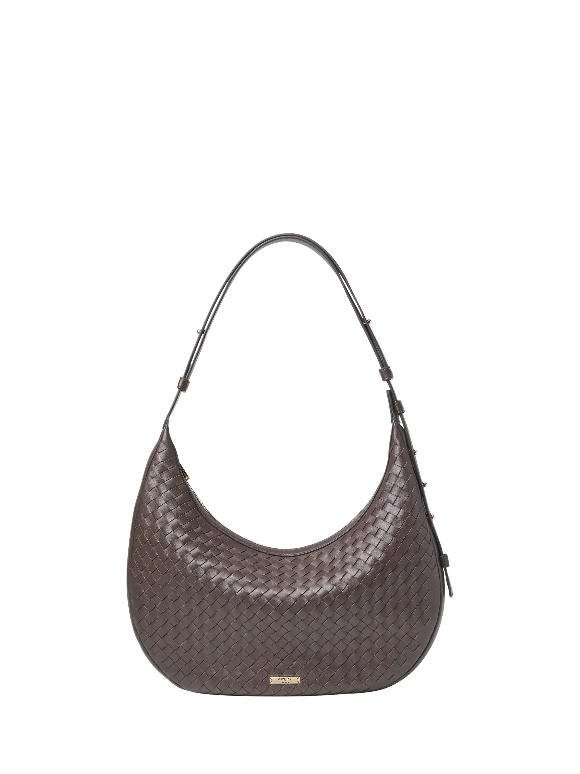 Aspinal of London Hudson handbag in chocolate leather (British brand)